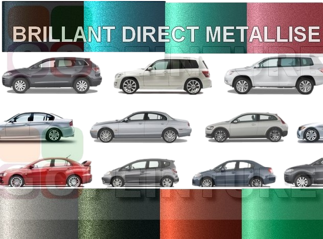 Peinture brillant direct  métallisée 1kg + durcisseur
