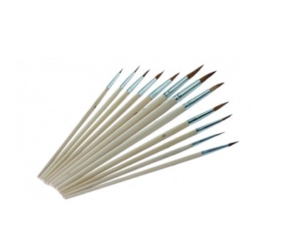 Set de 12 pinceaux pour retouches