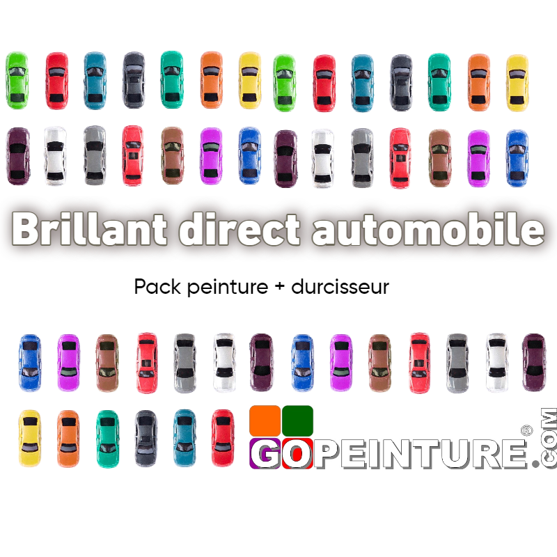 Pack Peinture brillant direct automobile + durcisseur
