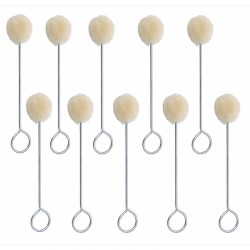 Lot de 10 applicateurs laineux pour application d'activateur ou colle par-brise