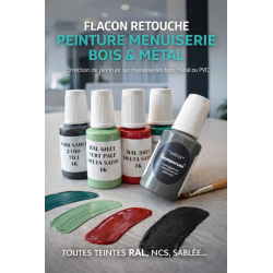 Flacon retouche peinture menuiserie bois-métal