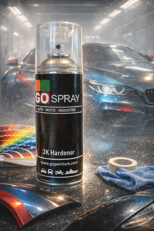 Peinture brillant direct automobile aérosol 2C