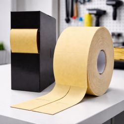 Abrasif sur mousse prédécoupé -Rouleau de 25 mètres