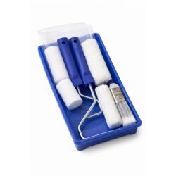 Bac peinture et rouleaux microfibres