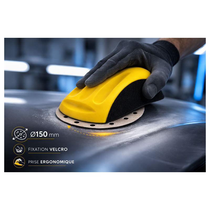 Cale à poncer ergonomique et flexible