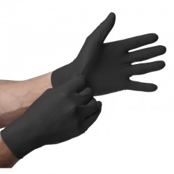 Gants Gogrip noir GOPEINTURE résistants aux solvants