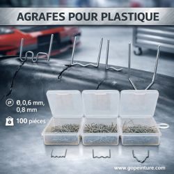 Agrafes type en V 0,8 mm - sachet 100 pièces