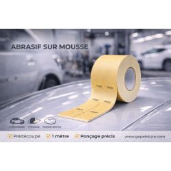 Abrasif sur mousse - 1 mètre