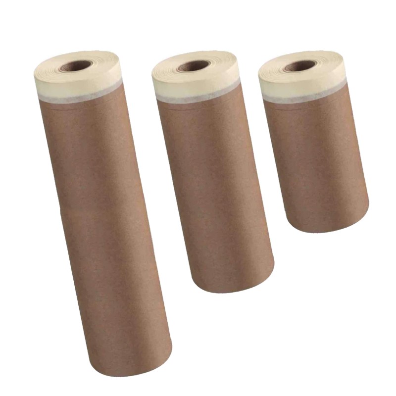 Rouleaux de papier kraft avec ruban adhésif