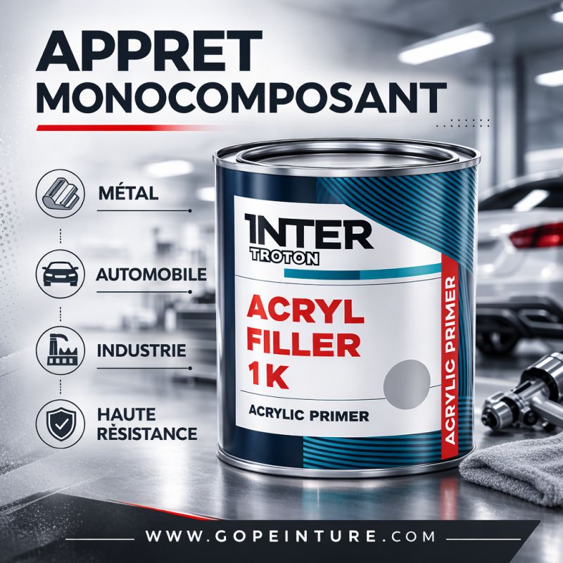 Appret monocomposant gris