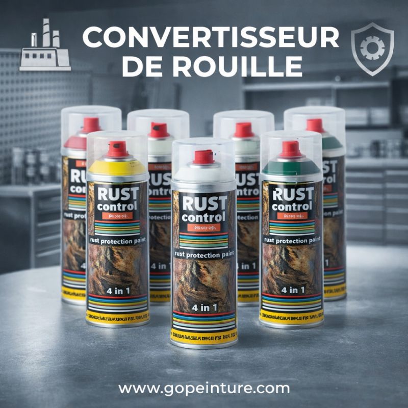 Apprêt -Peinture de finition antirouille Rust-filler en aérosol