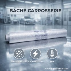 Bache carrosserie film electrostatique