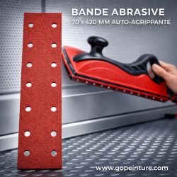 Bande abrasive 70 x 420 mm auto-agrippante
