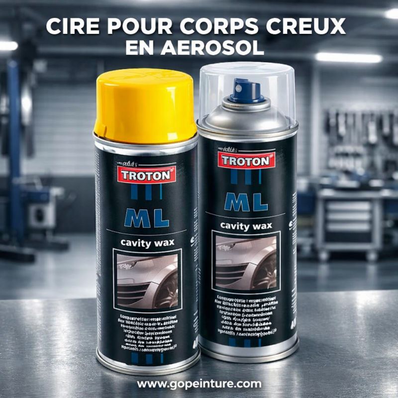 Cire en spray pour corps creux