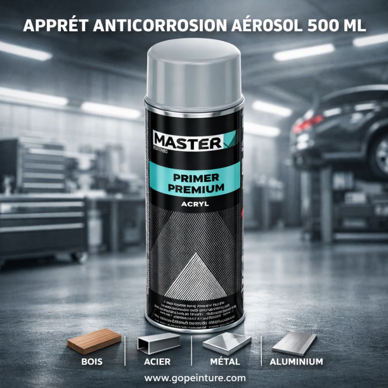 Apprêt anticorrosion en aérosol blanc 500ML