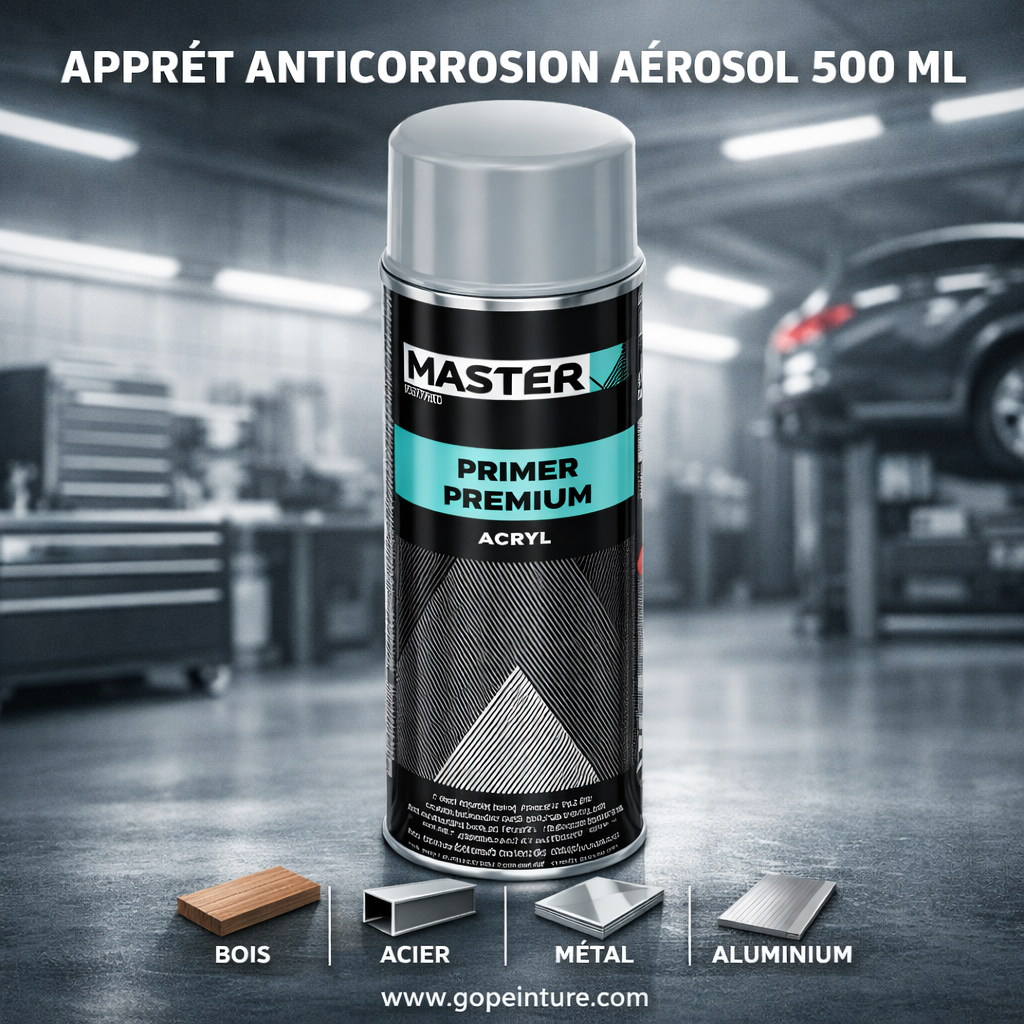 Apprêt anticorrosion en aérosol blanc 500ML