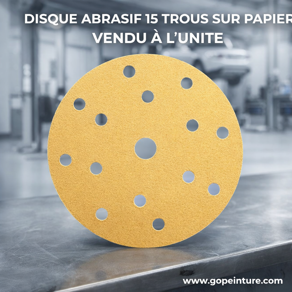 Disque abrasif 15 trous diam. 150 (à l'unité )