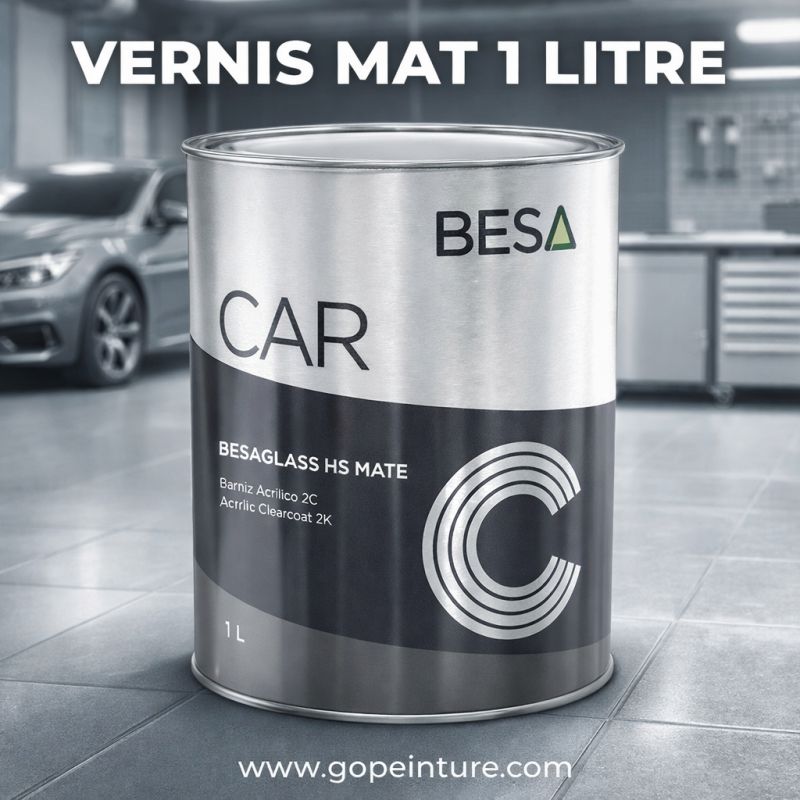 Vernis mat 2K BESAGLASS HS MATE 1 litre