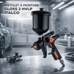 Pistolet HVLP GLOSS 2 HVLP ITALCO pour peinture et vernis
