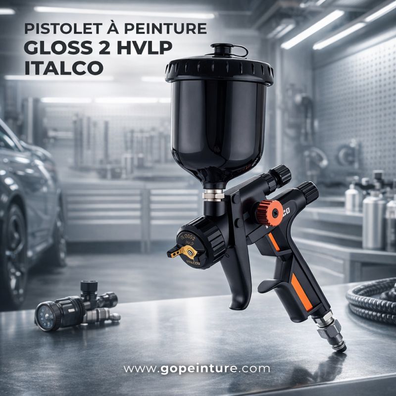 Pistolet HVLP GLOSS 2 HVLP ITALCO pour peinture et vernis