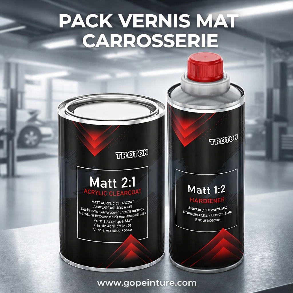 Pack vernis mat 1.5 litres