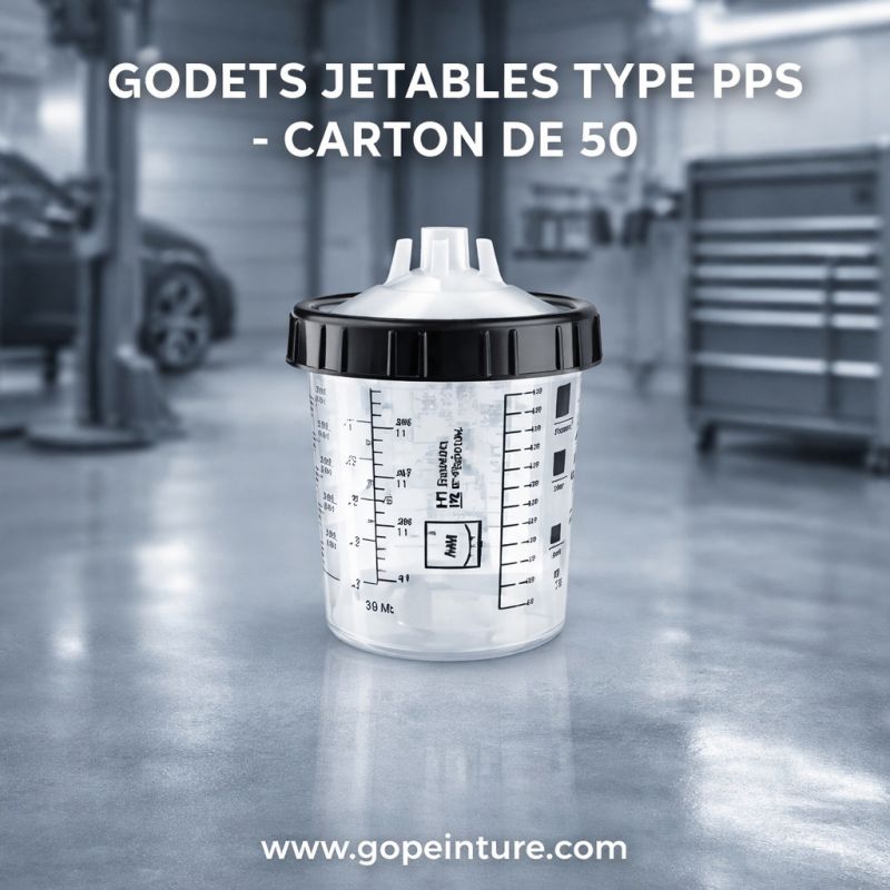 Godets jetables type PPS 650 ML- Carton de 50