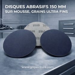 Disque en tissu sur mousse- ABRAFINISH 150 mm