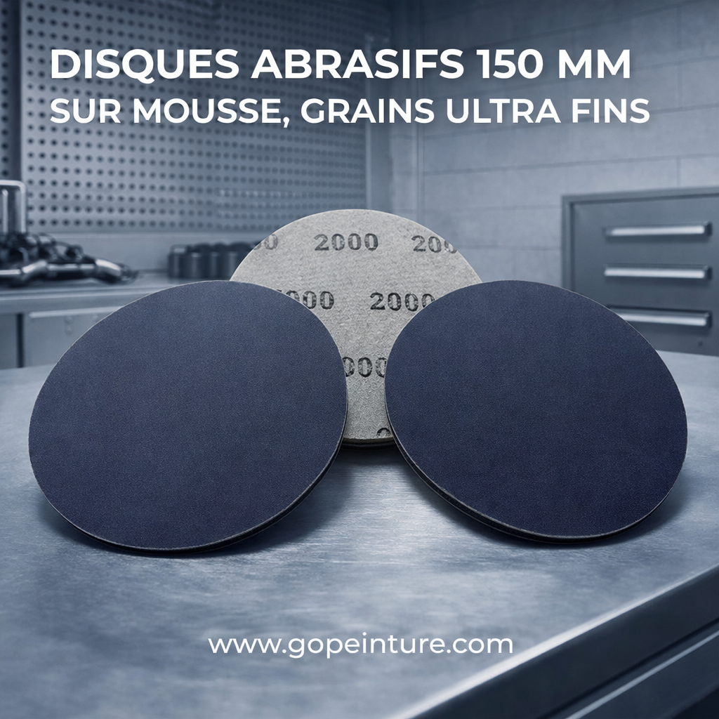 Disque en tissu sur mousse- ABRAFINISH 150 mm