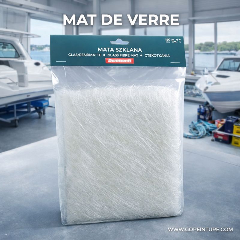 MAT DE VERRE +/- 1M² - 300 GRAMMES