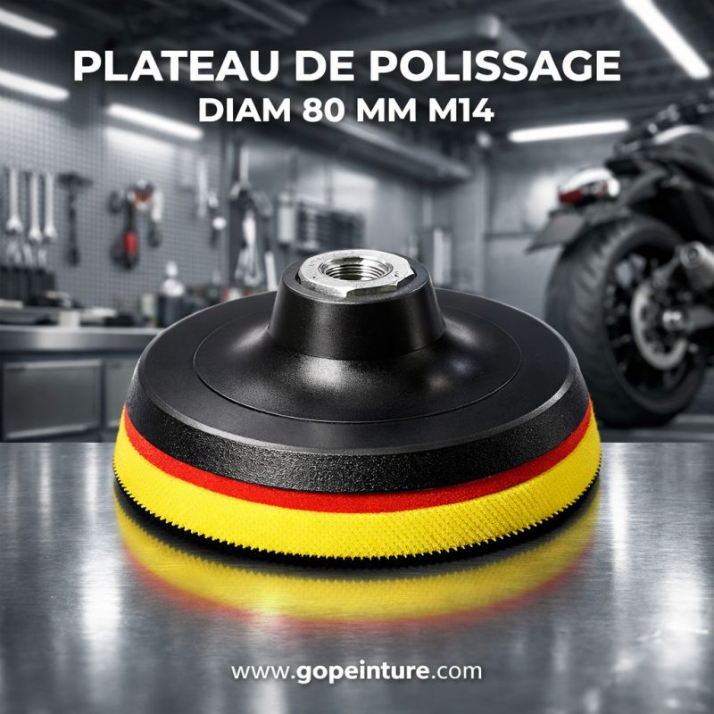 Plateau de polissage GOPEINTURE diam 80 mm