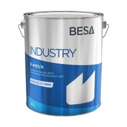 Bidon de 4 L de peinture GOPEINTURE résistante aux haute températures, couleur aluminium