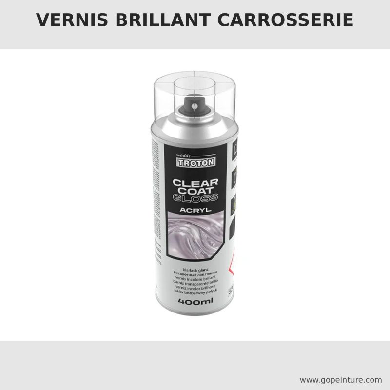 Vernis brillant carrosserie en aérosol