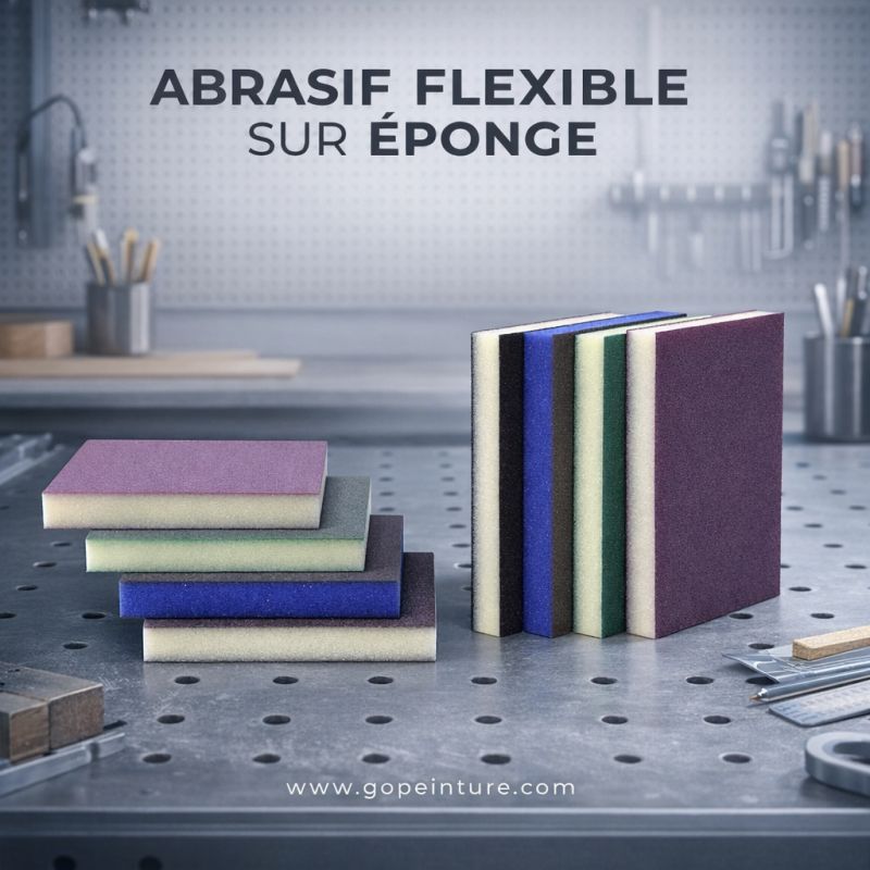 Eponge abrasive double face