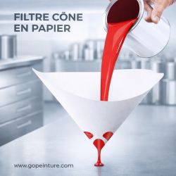 Filtre peinture en papier