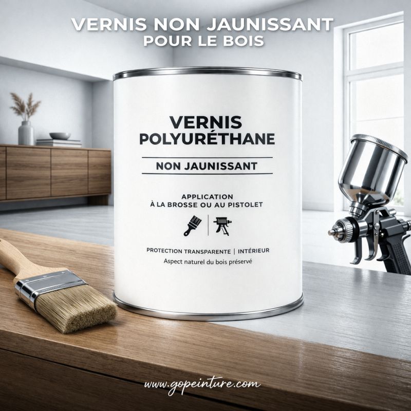 Vernis Polyuréthane non-jaunissant pour le bois 6L
