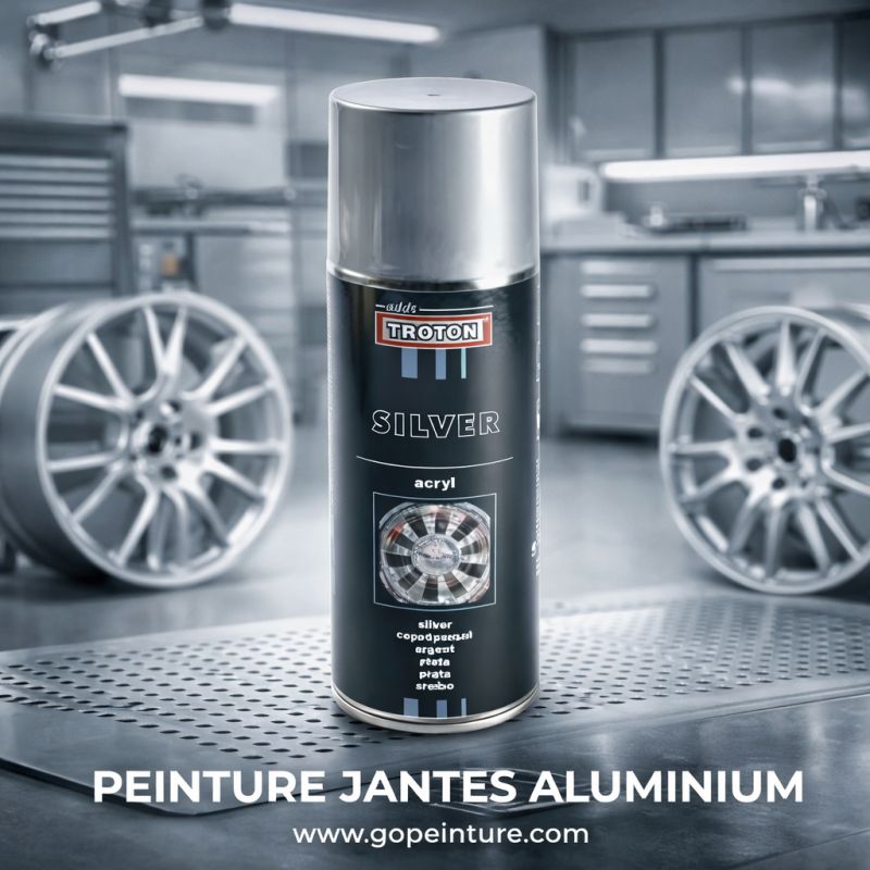 Peinture jantes alu en aérosol
