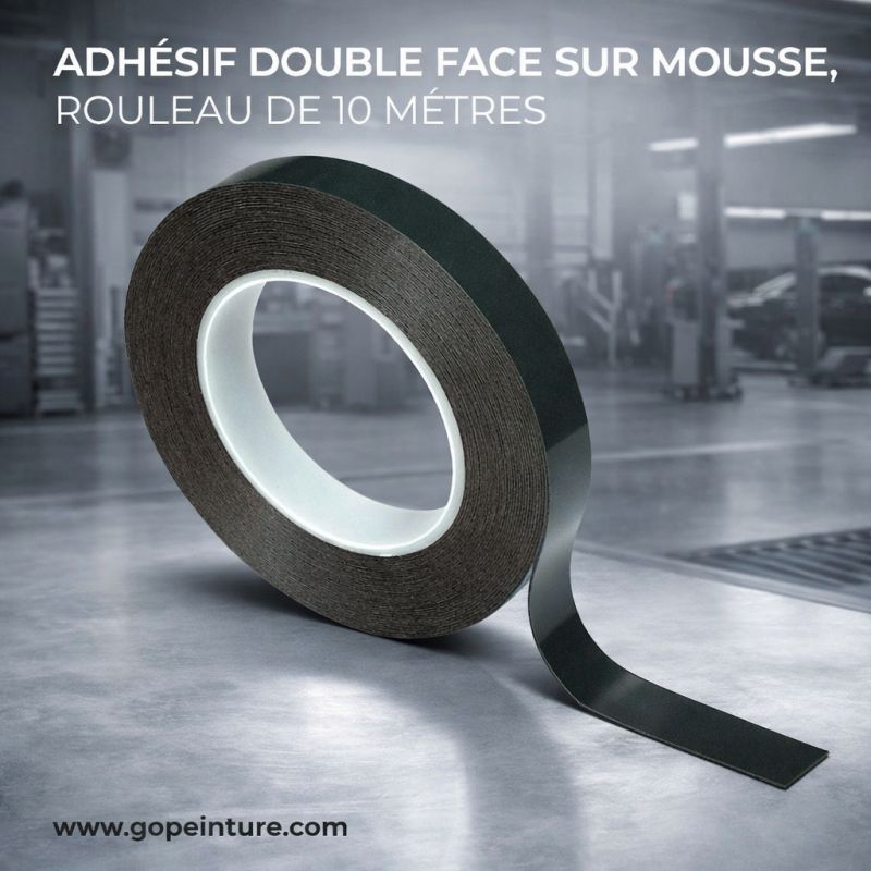 Ruban adhesif double face sur mousse