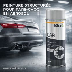 Peinture structurée en aérosol pour pare choc