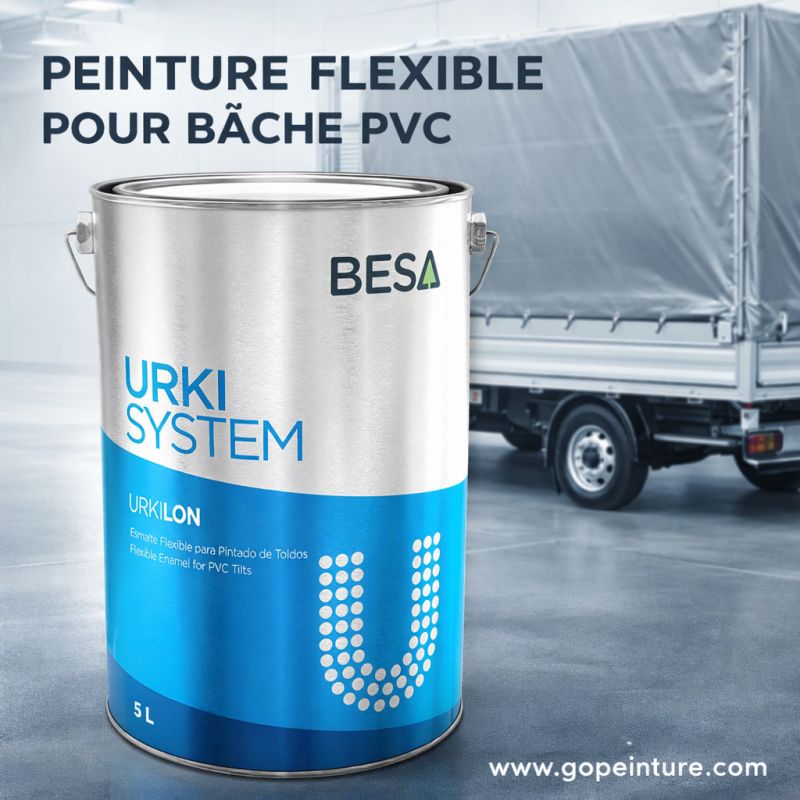 Peinture flexible pour bâches + diluant tendeur