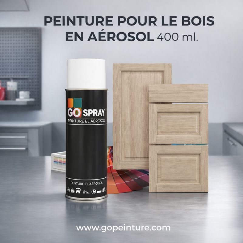 Peinture en aérosol spécial bois