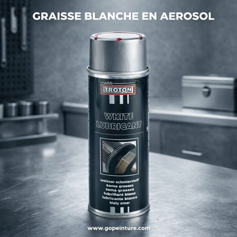 Graisse blanche en aérosol
