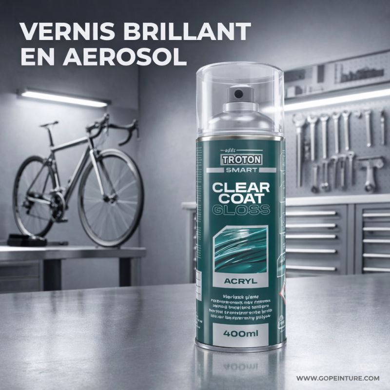 Vernis brillant carrosserie en aérosol