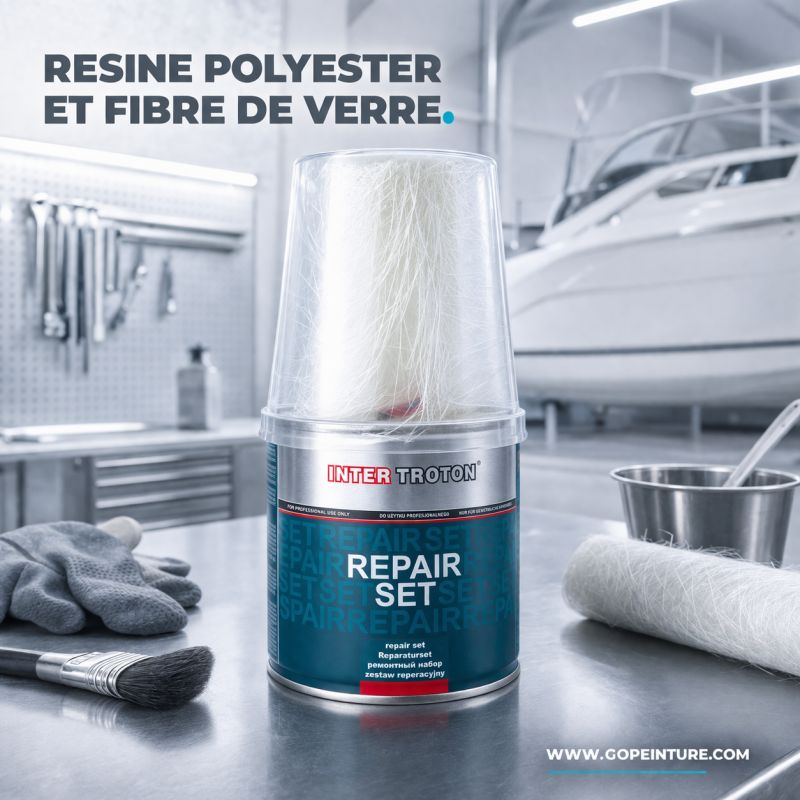 Resine polyester et fibre de verre