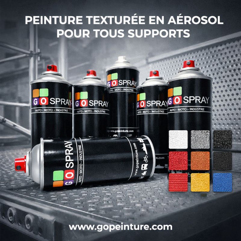 Peinture texturée en aérosol pour tous supports