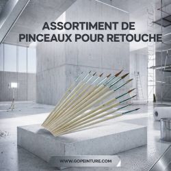 Set de 12 pinceaux pour retouches