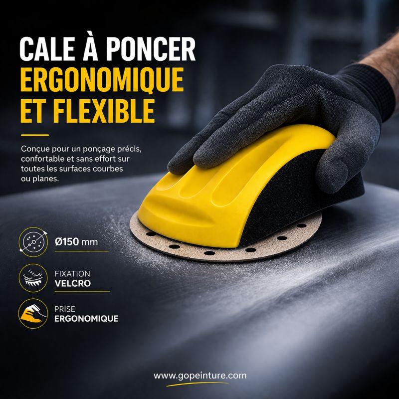 Cale à poncer ergonomique et flexible