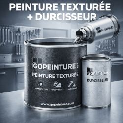 Peinture en accroche directe texturée 1 kg + durcisseur