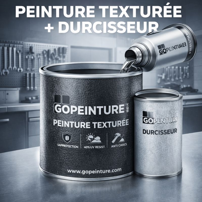 Peinture en accroche directe texturée 1 kg + durcisseur