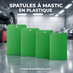 Spatules à mastic en plastique - sachet de 4