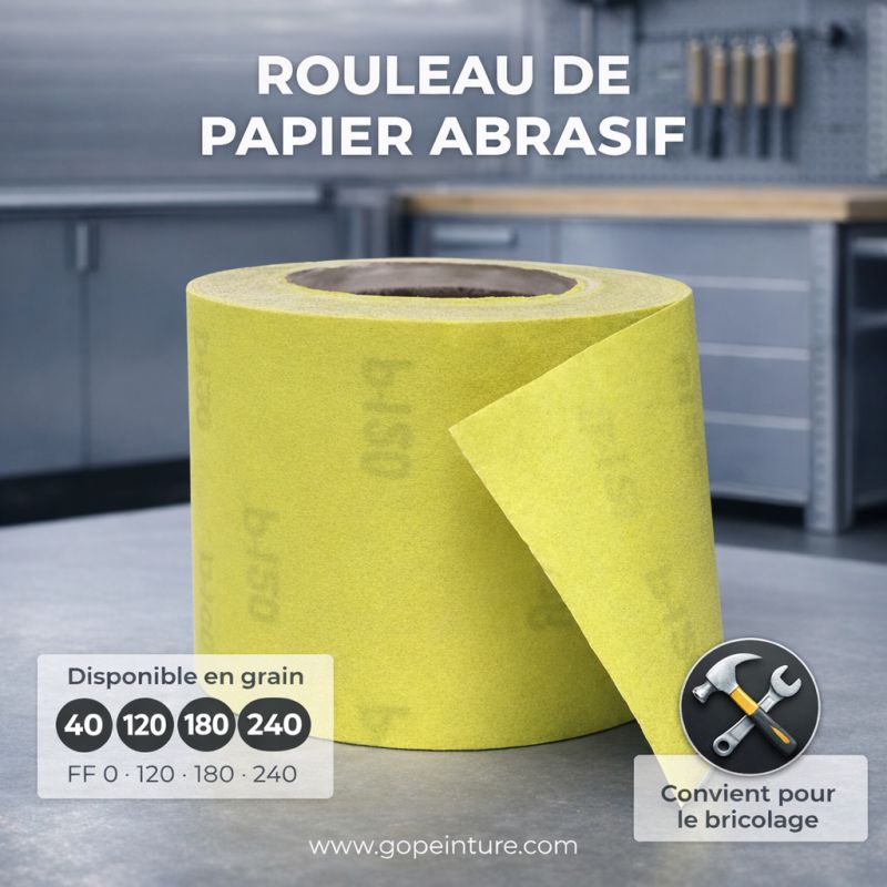 Papier abrasif en rouleau -5 Mètres